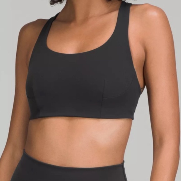 Lululemon Wunder Train Sports Bra, Medium Support, Black, Sz 6, C/D Cup W2CY3S - Picture 2 of 10